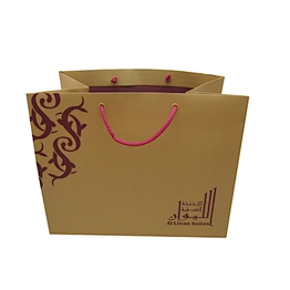 Eco-Friendly Wholesale Yellow Custom Design Paper Bag with Handles